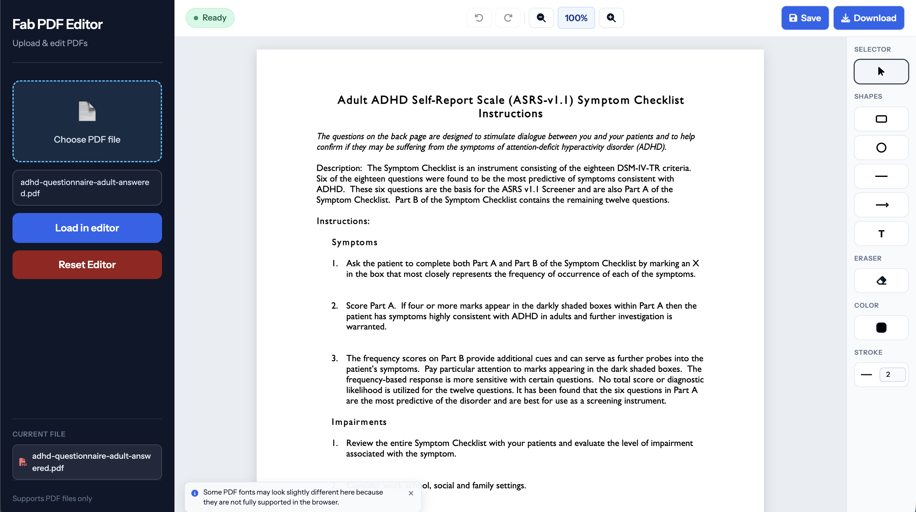 PDF editor platform